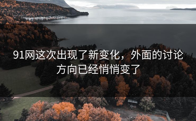 91网这次出现了新变化,外面的讨论方向已经悄悄变了 91网这次出现了新变化,外面的讨论方向已经悄悄变了